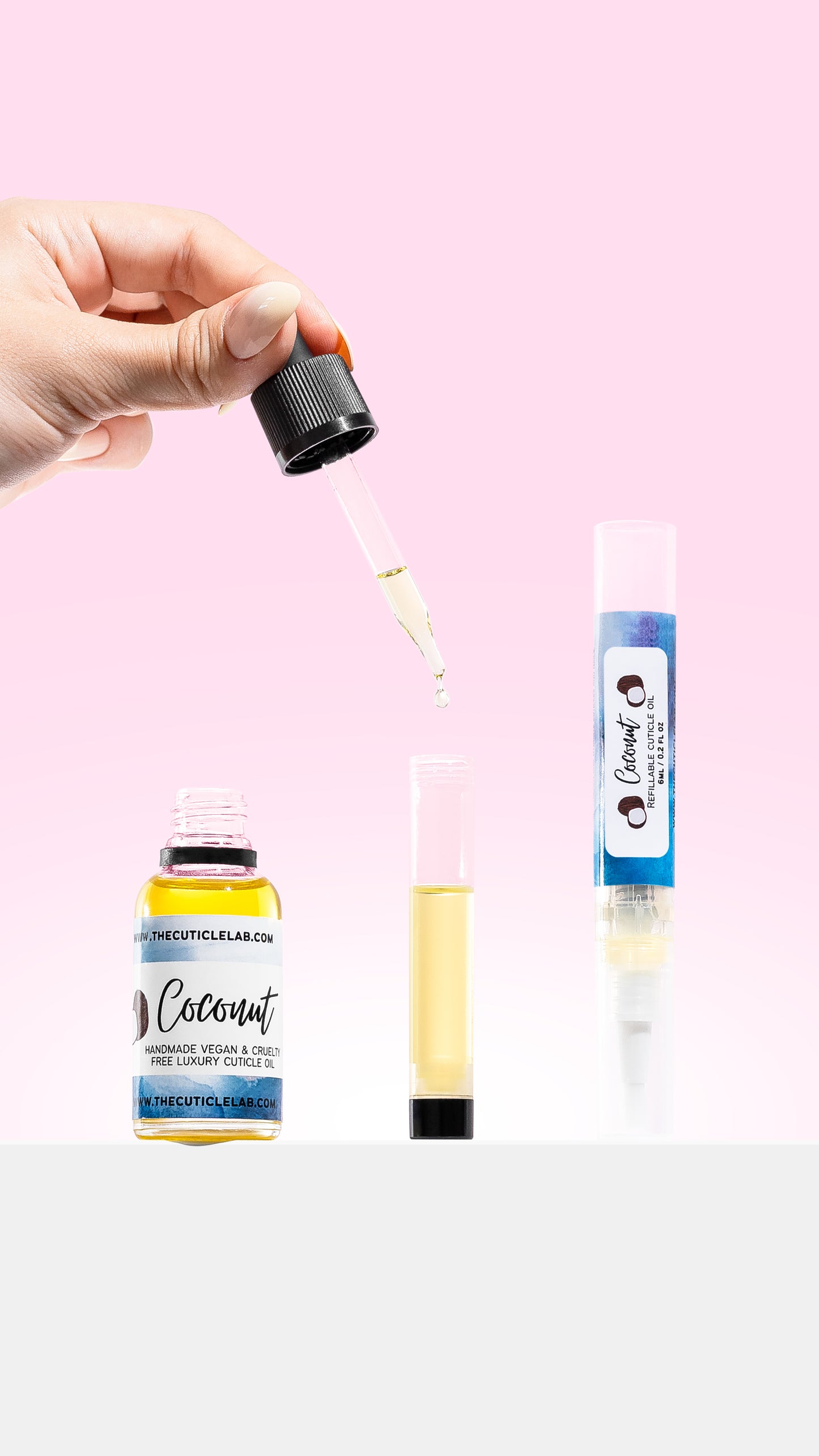 Refillable Cuticle Oil Bundle - 6ml Pen & 10ml Dropper Bottle