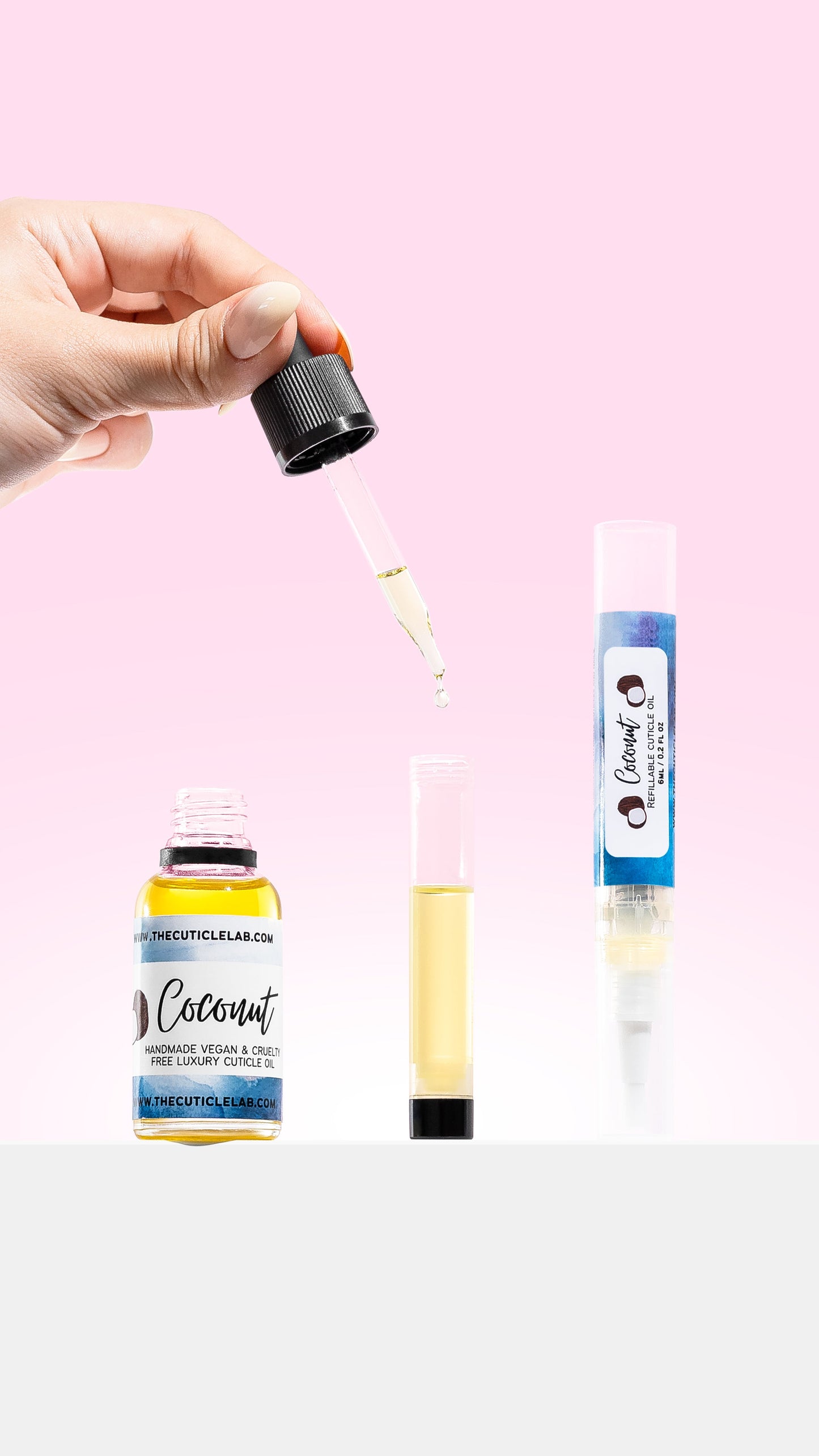 Refillable Cuticle Oil Bundle - 6ml Pen & 30ml Dropper Bottle